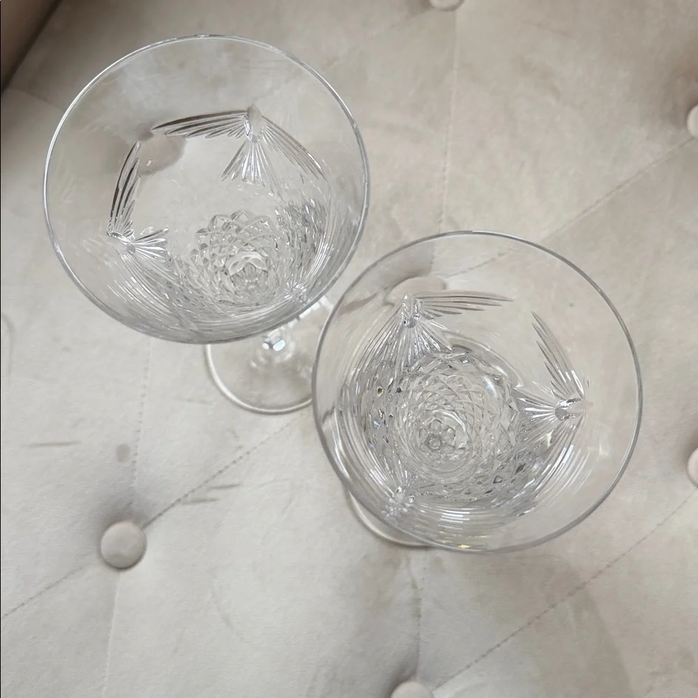 Waterford Crystal “Peace” Toasting champagne Flutes from Millennium Collection